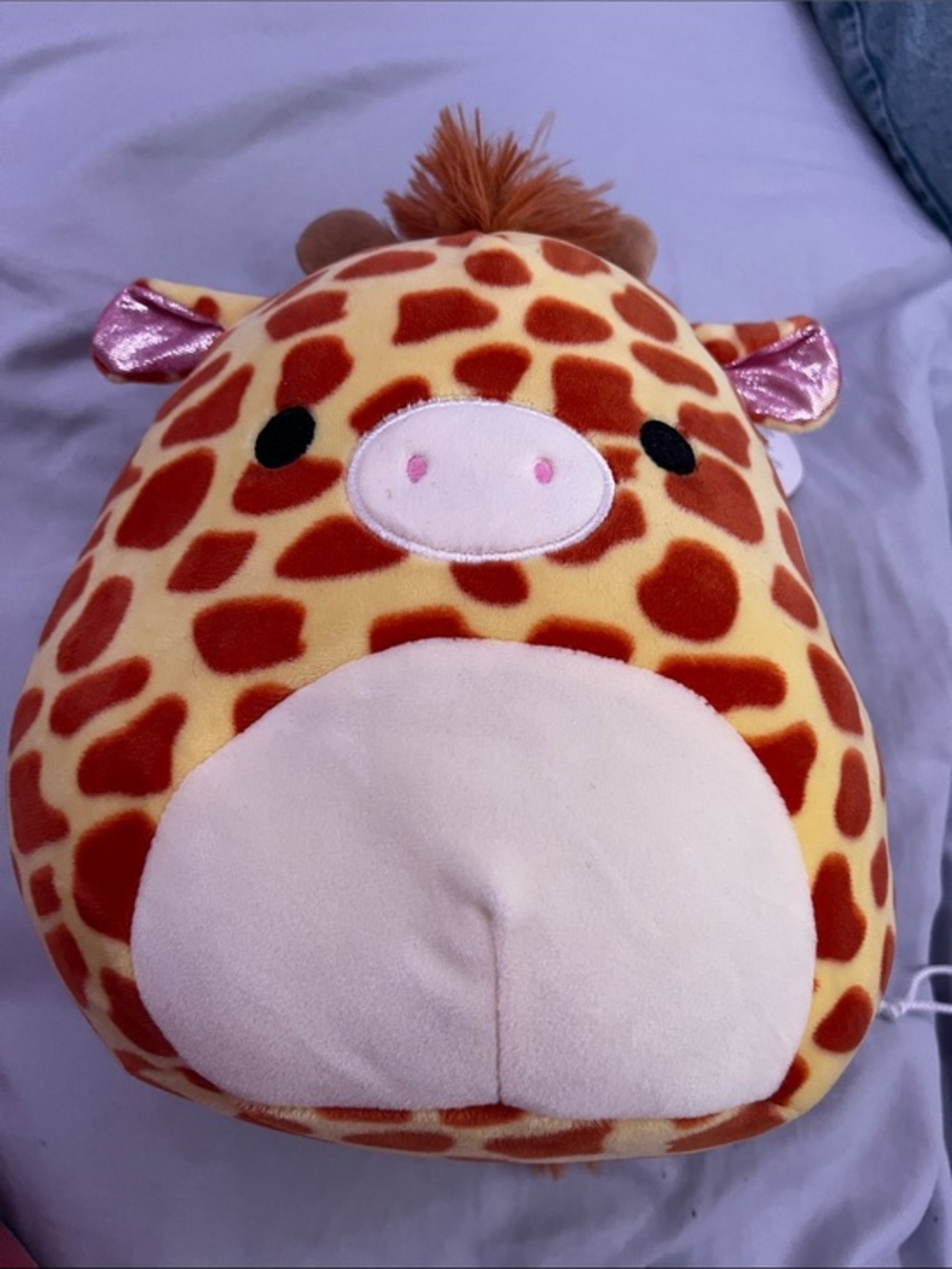 Plush Giraffe Kids Toy - Yellow & Brown Soft Animal Pillow